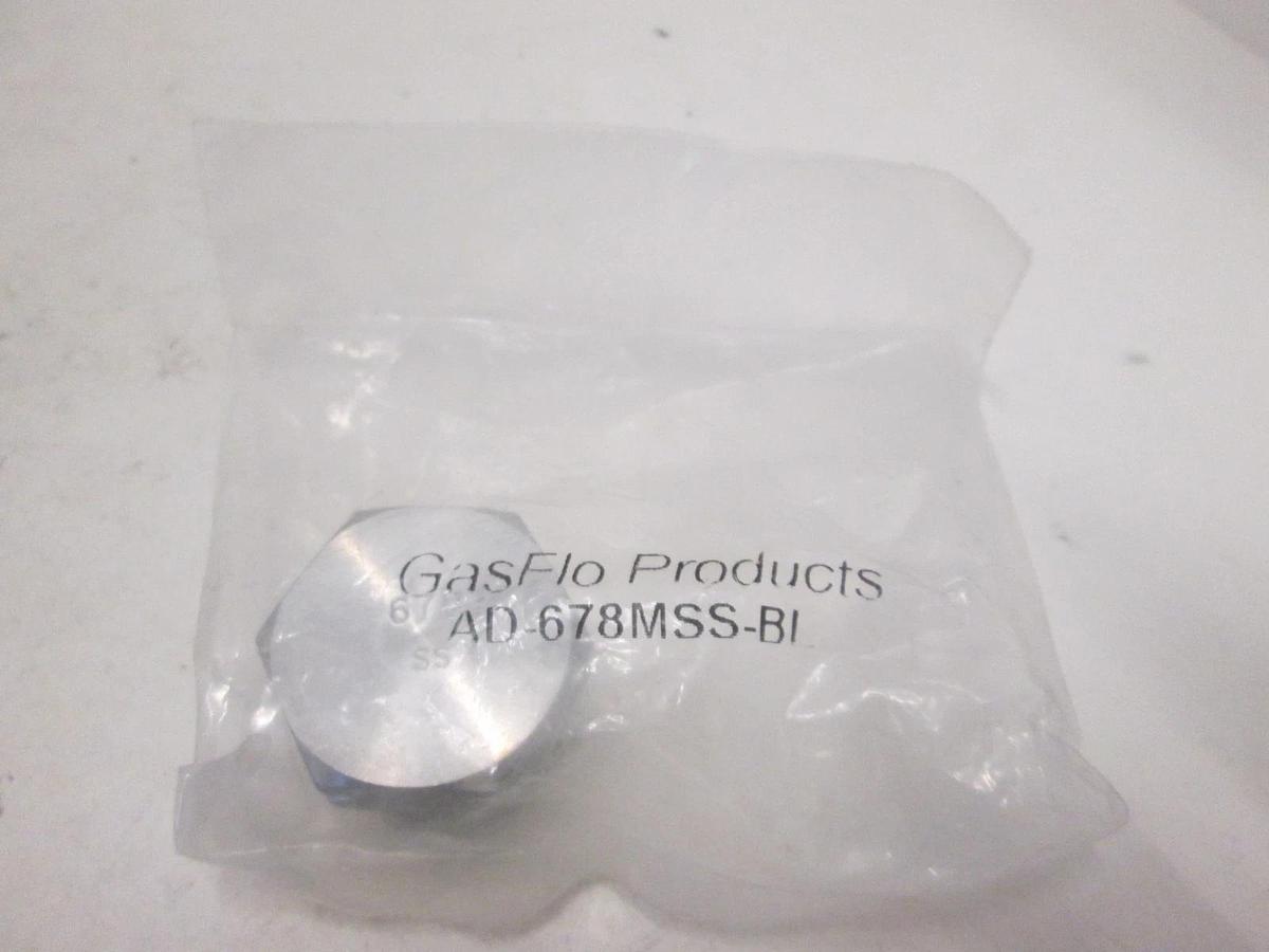 GasFlo Products, AD-678MSS-BL, Male Blank Plug, New