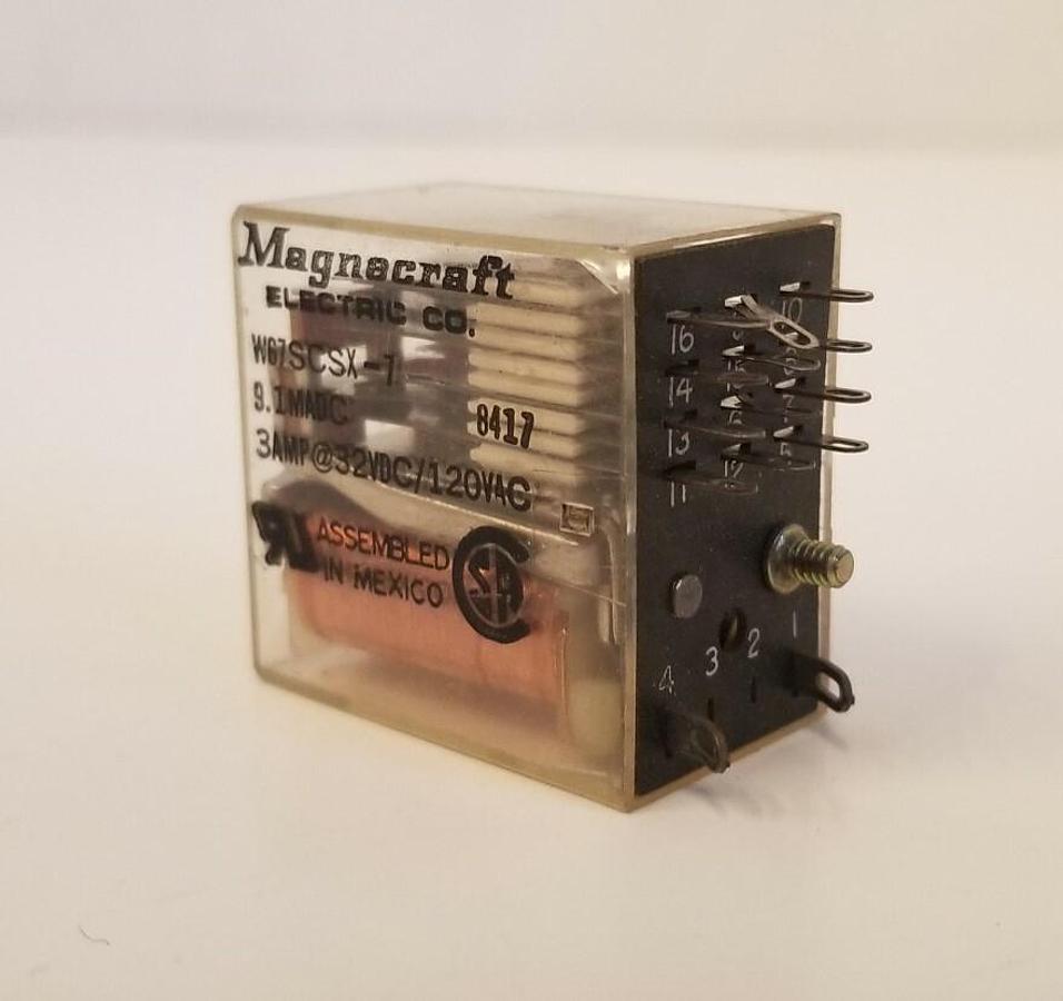 Used Magnecraft W67SCSX-7  Relays, Lot of 5, Used