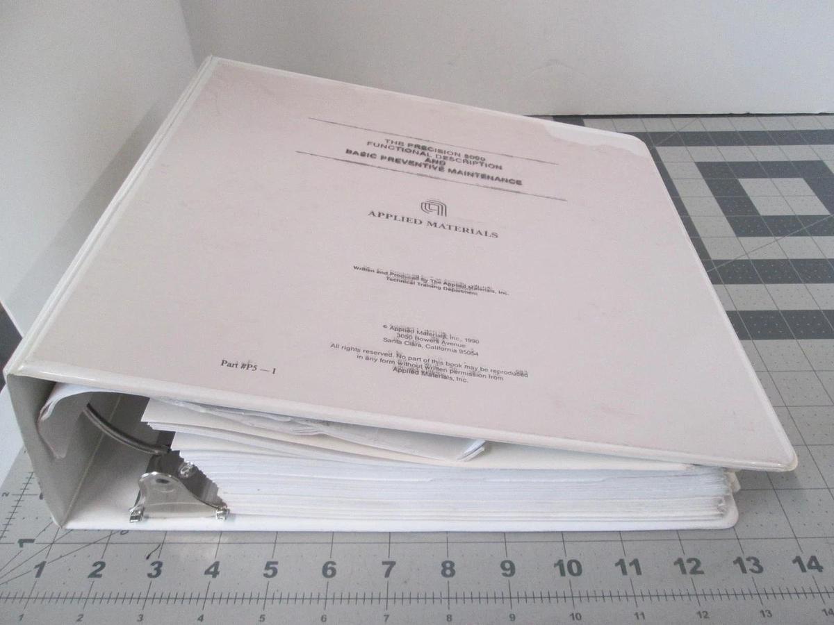 Used Applied Materials, Precision 5000 Mark 2, Functional Description Training, Used