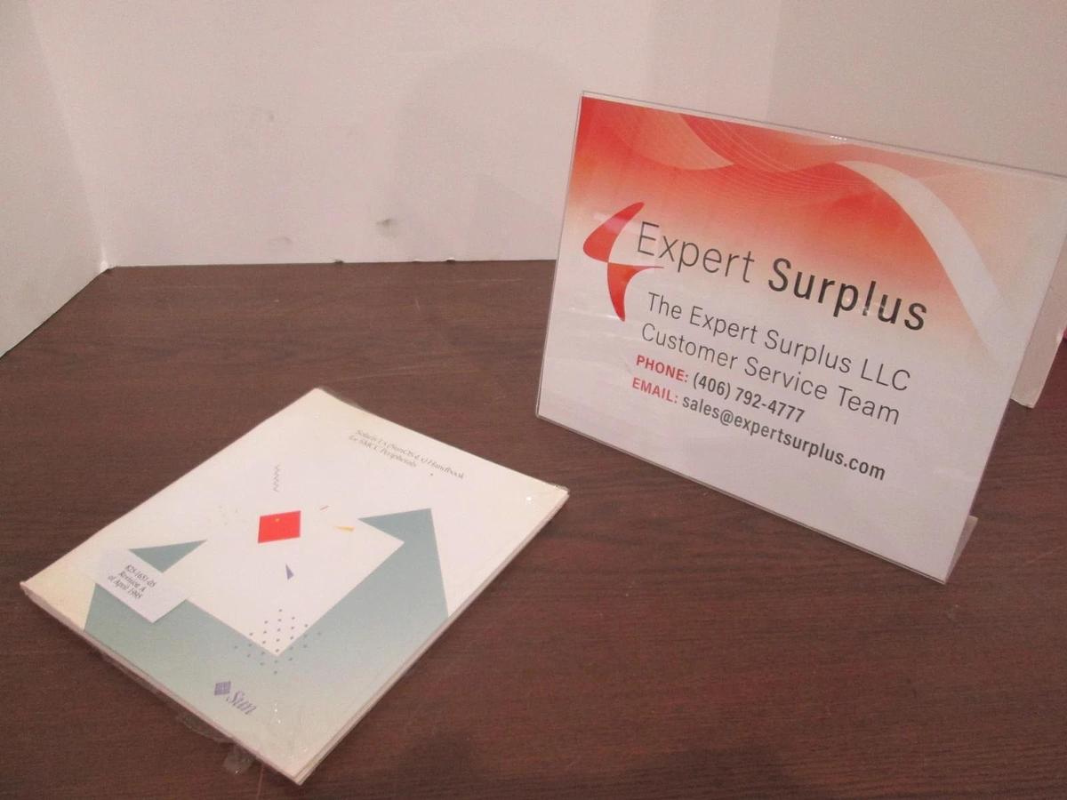 Used Sun, Solaris 1.x (SunOS 4.x) Handbook for SMCC Peripherals, 825-1651-05, New
