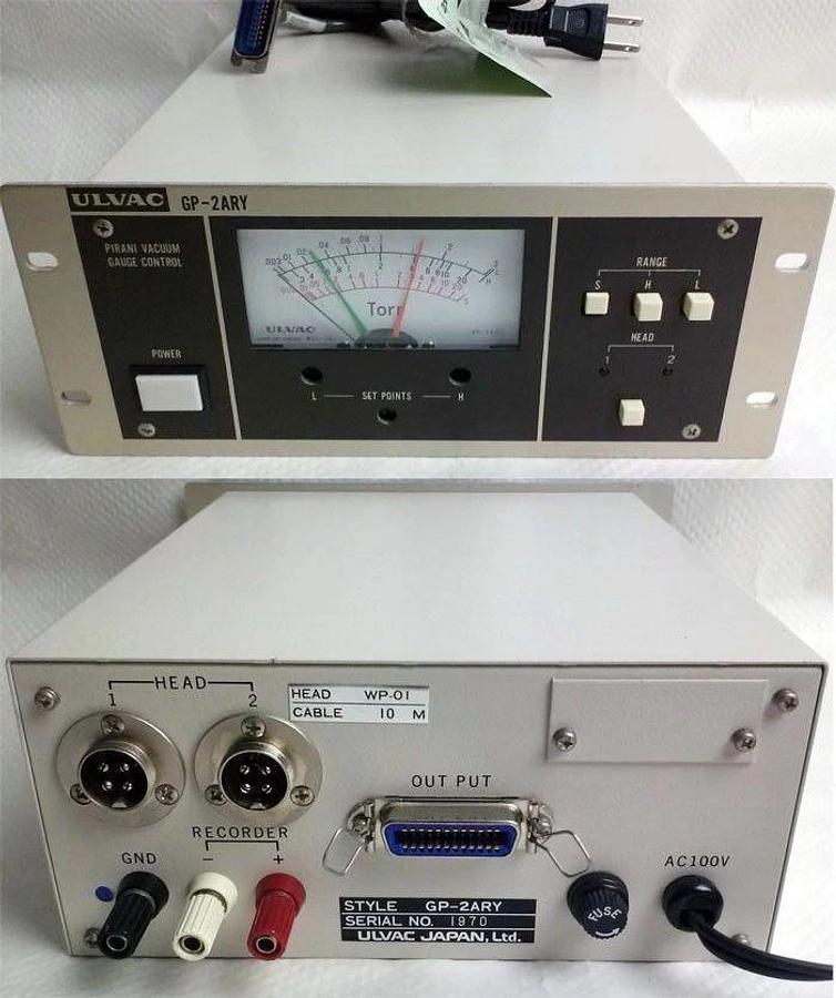 Used ULVAC GP-2ARY Gas Box Controller Vacuum Gauge, Pirani, Used