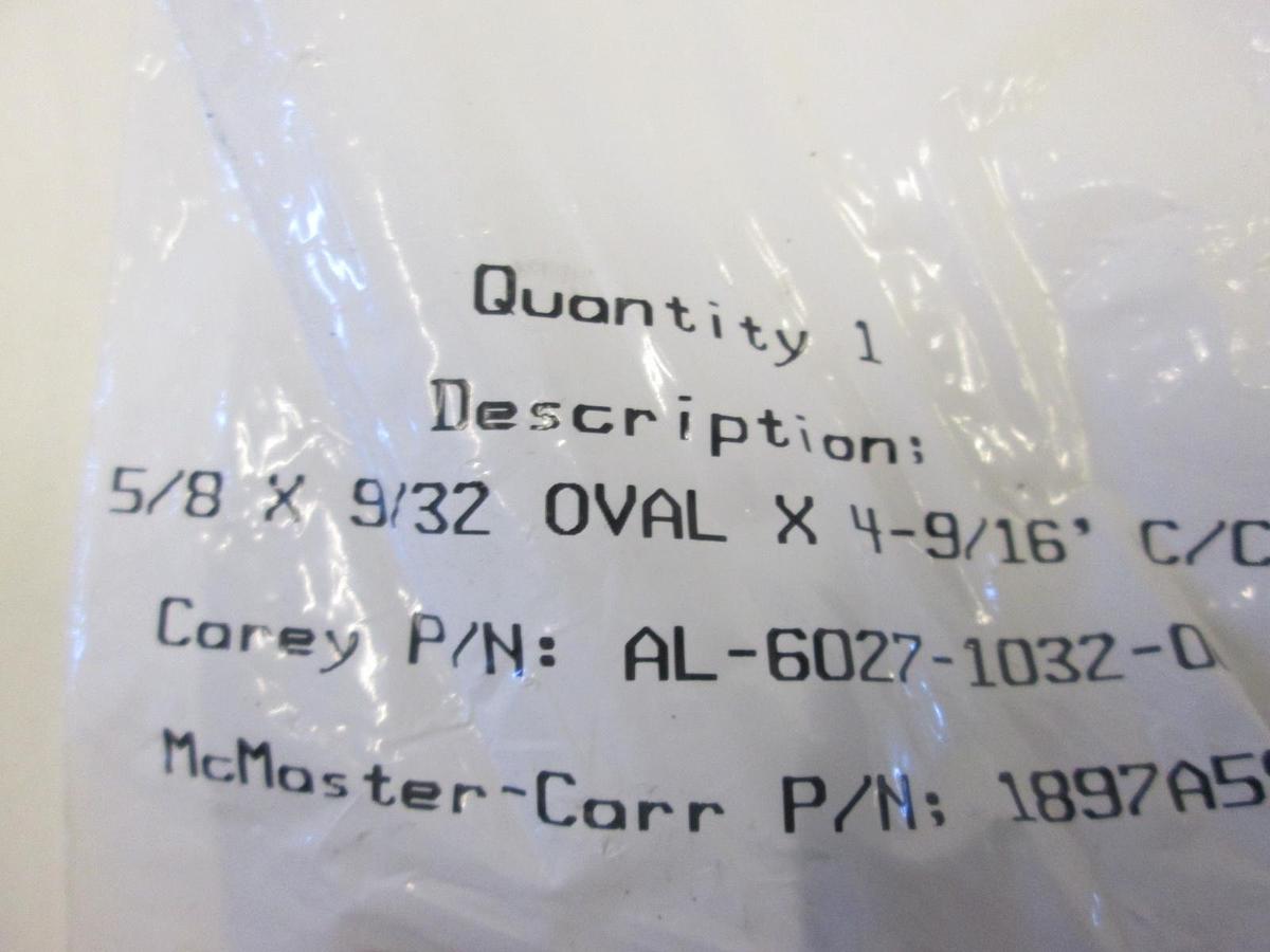 McMaster-Carr Aluminum Handle, 5/8" x 9/32" Oval x 4-9/16', New, Lot of 3