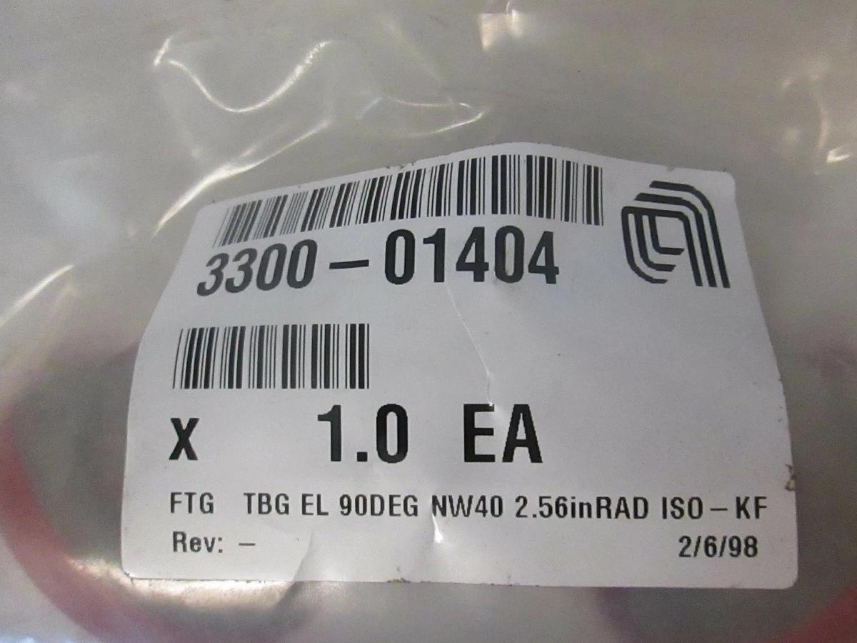 AMAT, 3300-01404, FTG TBG EL 90DEG NW40 2.56"RAD ISO-KF, New