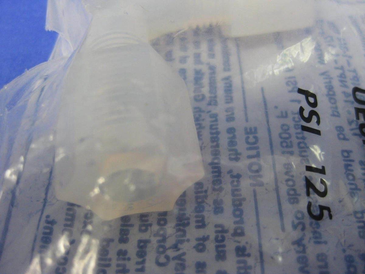 Galtek Entegris UE8M-6MN PFA Elbow Union Reducer, 8mm x 6mm Tube, Lot of 5 NEW