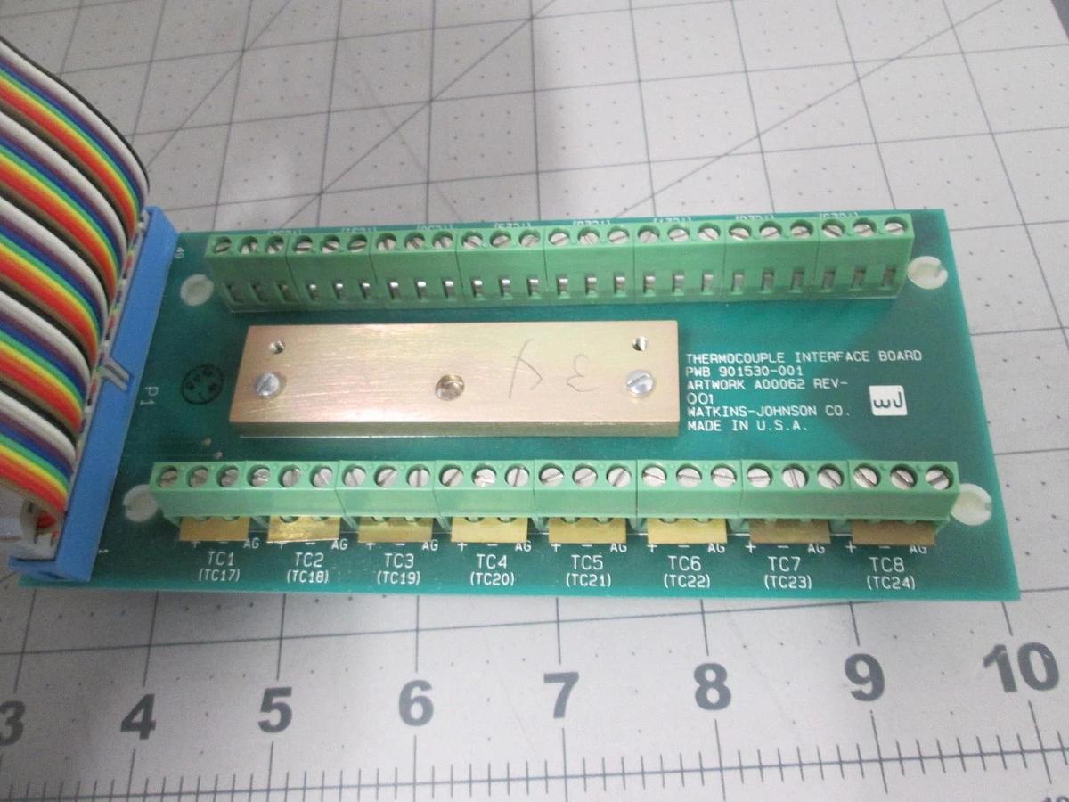 Watkins Johnson, 901531-001V, Thermocouple Interface PCB Assy, New