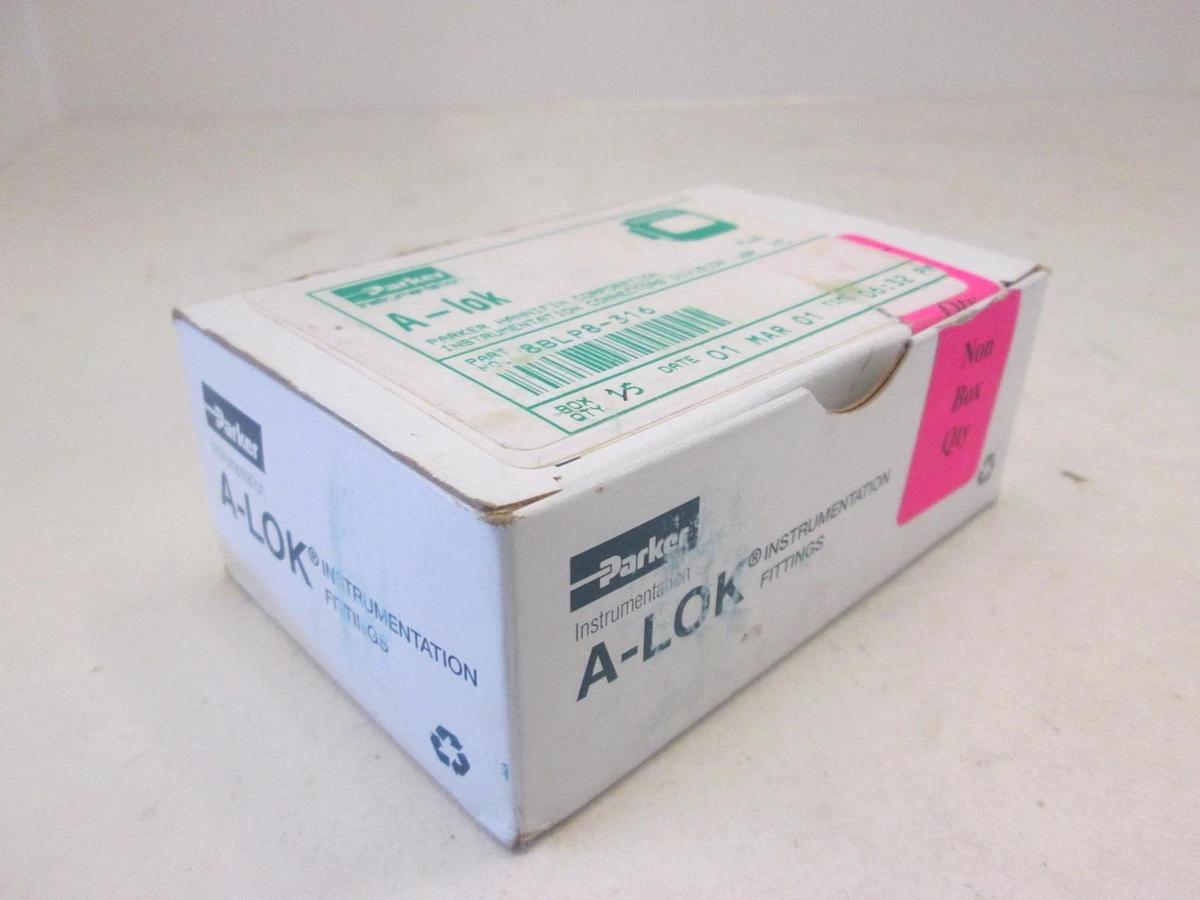 Parker, 8BLP8-316, A-Lok Plug, Box of 10, New