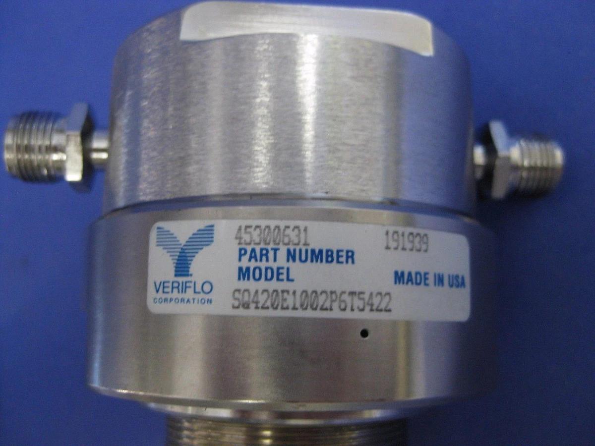 Used Veriflo SQ420E1002P6T UHP Point-Of-Use Regulator, 3/8" Compression, Used