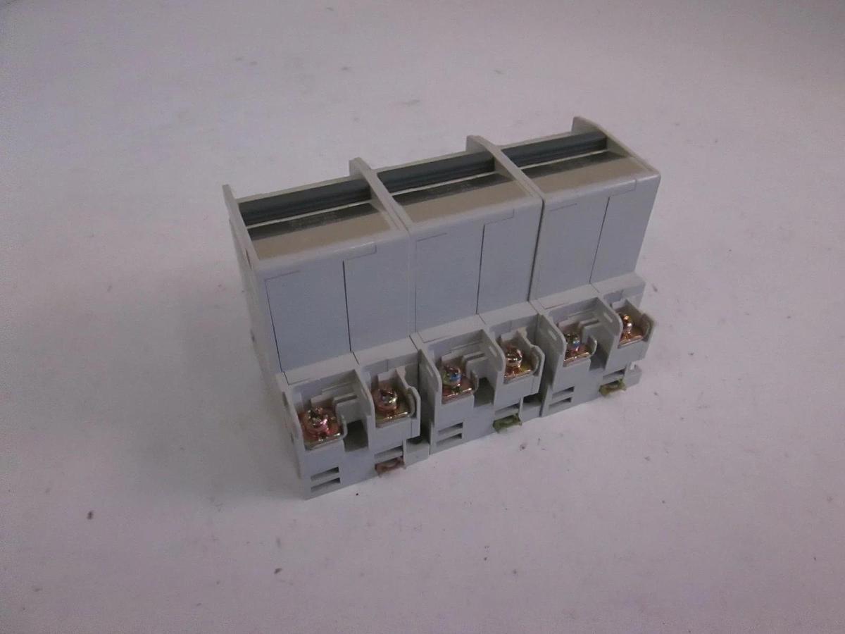 Used Mitsubishi Circuit Protector CP30-BA, 20A, 250VAC/125VDC, 2 Pole, Used, Lot of 3