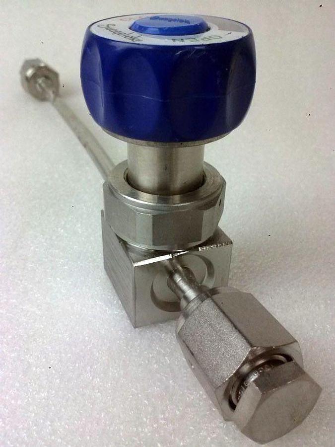 Used Swagelok 6LVV-DPRFR4BW4-P Valve, High Purity, 9-1/2"Face to Face 1/4"FVCR, Used