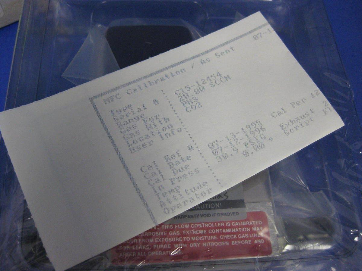 Used Unit UFC-1400A Mass Flow Controller, PH3, 20 SCCM, Refurbished