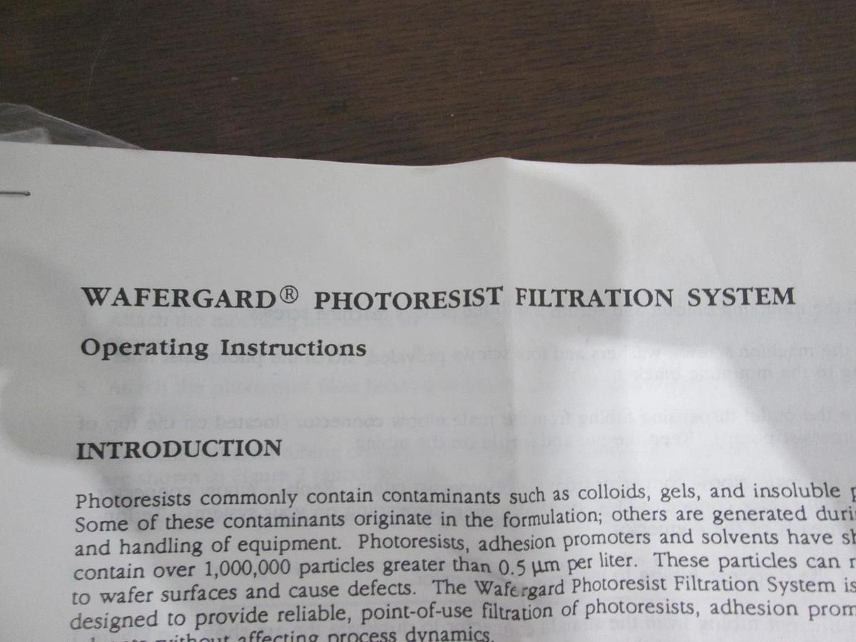 Millipore, YY5000400, Wafergard Photoresist System Housing, New