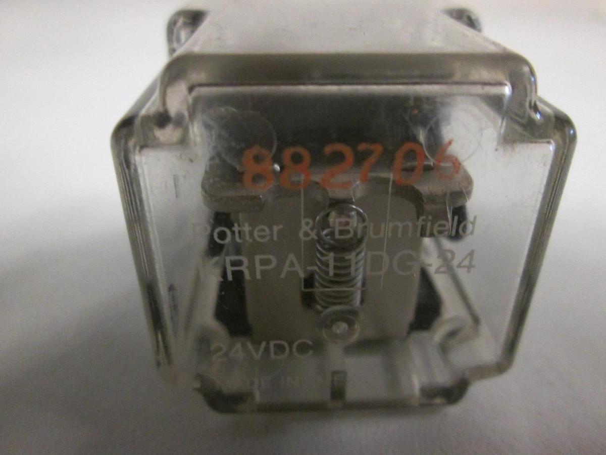 Used Potter & Brumfield, KRPA-11DG-24, 24VDC Relay, Used