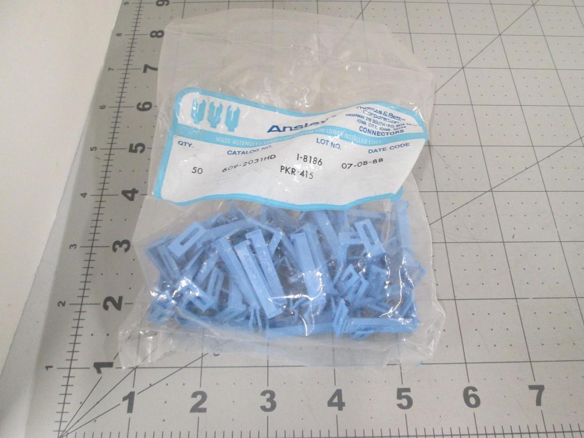 Used Ansley, 609-2031HD, PKR-415, Blue Connectors, New, Lot of 50