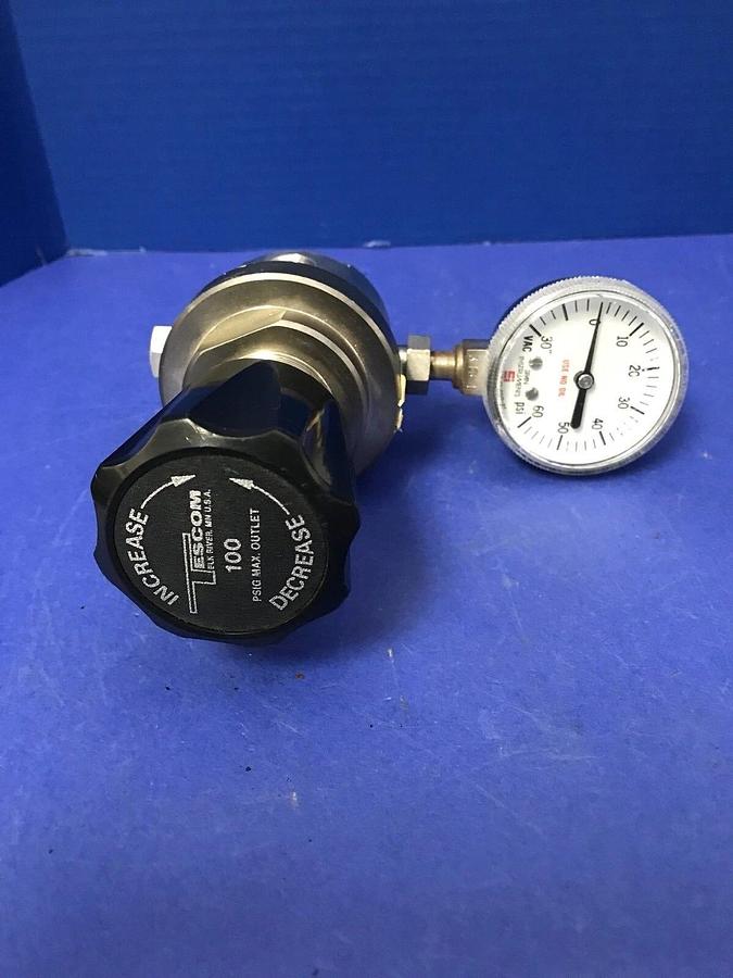 Used Tescom 64-3062-A425-002 Regulator w/ Gauge, Used