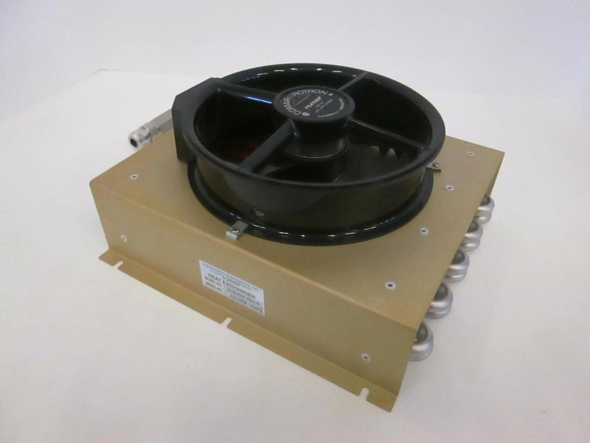 Used Thermatron, 31121000, Heat Exchanger w/ SS Tubes and Copper Fins, Fan, Used
