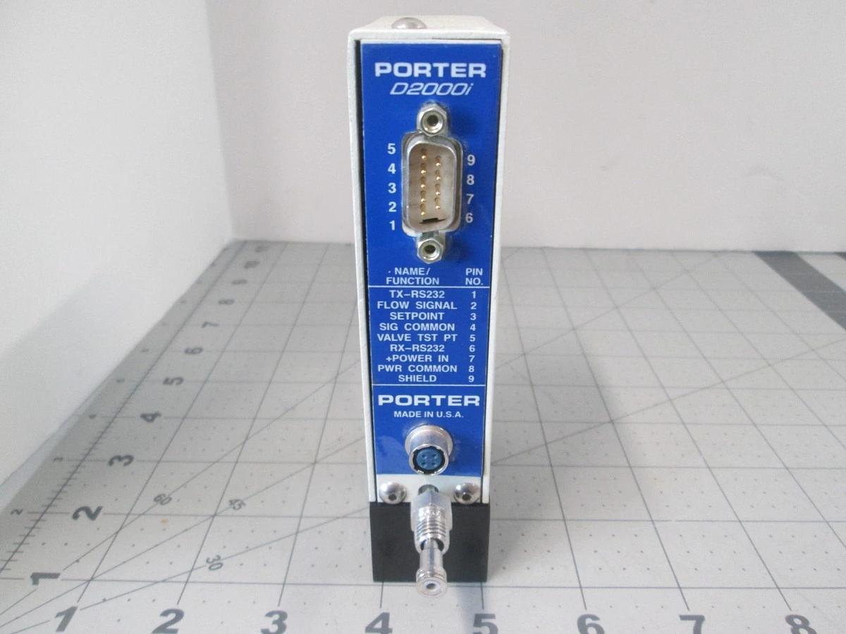Used Porter, D2000i Series, IPA, .14ML/Min, Mass Flow Controller, Used
