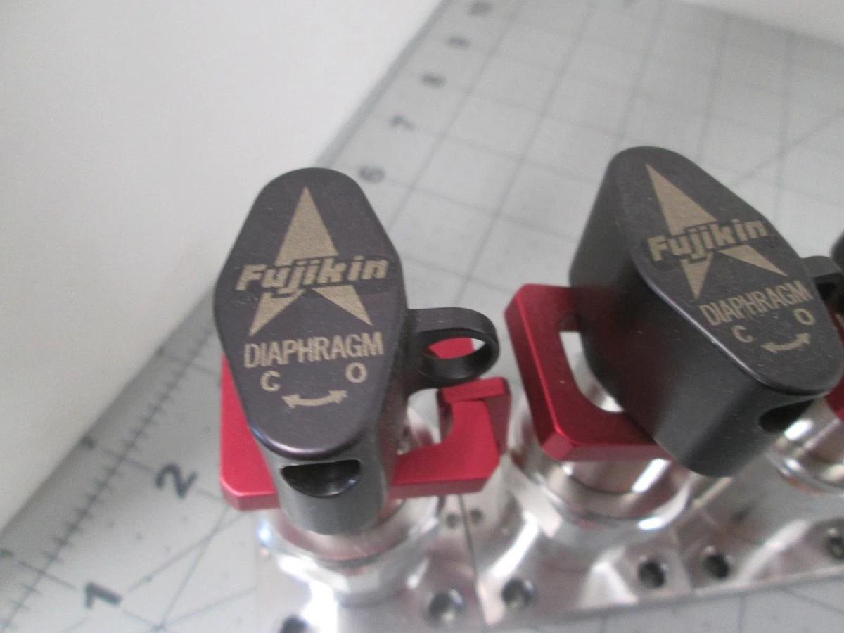 Used Fujikin, AN9N4000, 316L-P, Diaphragm Manual Valve, Used, Lot of 5