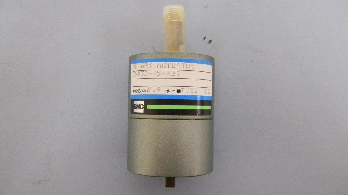 SMC CRB32-45-X37 Rotary Actuator, 3/8" Ports, Press/Max: 9.9 Kgf/cm2, NWOB