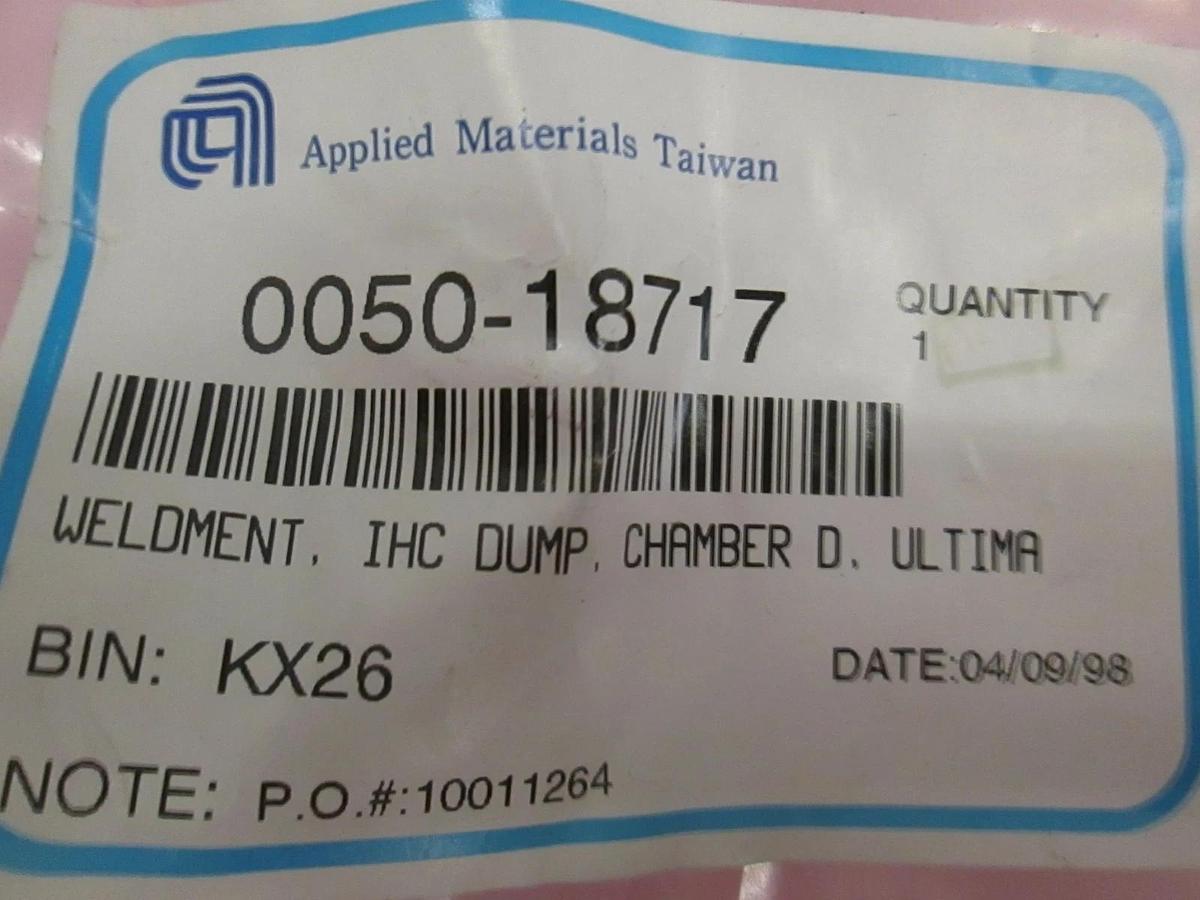 Used AMAT, Weldment, IHC Dump, Chamber D. Ultima, 0050-18717, Used