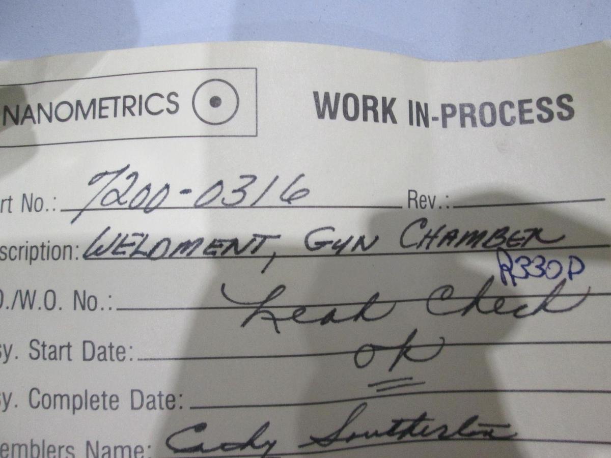Used Varian, 7200-0316, Weldment Gun Chamber, Used