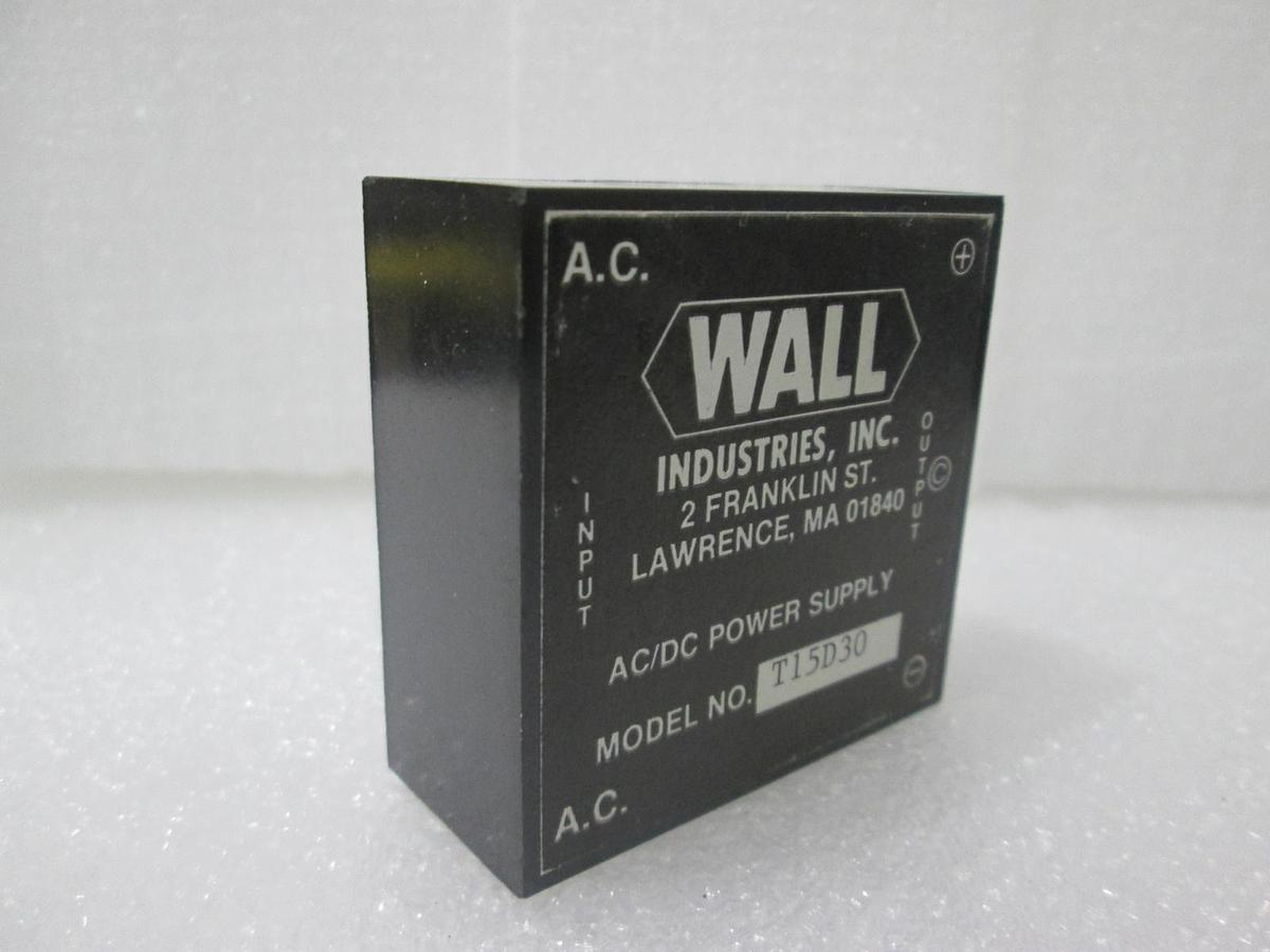 Used Wall Industries, Inc., T15D30 AC/DC Power Supply, Used