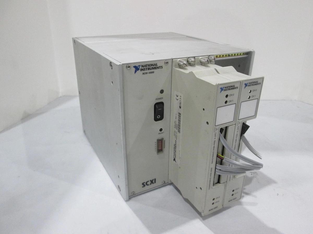 Used National Instruments, SCXI-1000 Chassis w/SCXI-1321 (2), Used