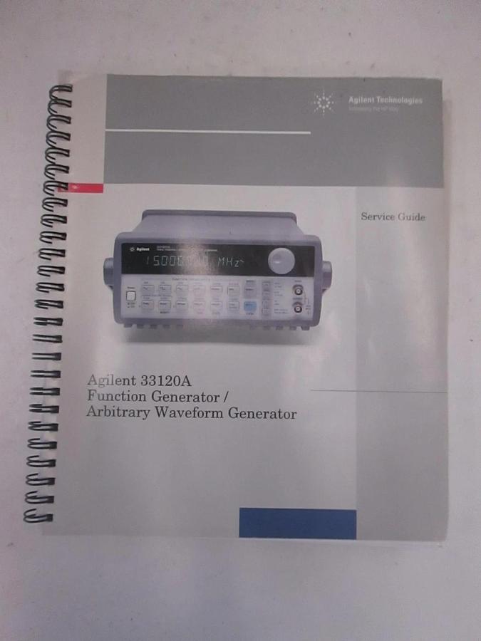 Used Agilent 33120A Function Generator/Arbitrary Waveform Generator Service Guide, Us