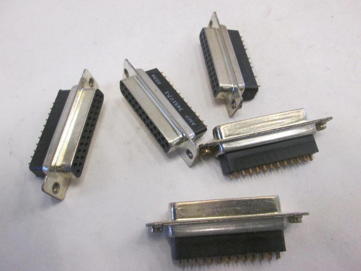 AMP, 745187-1, DB25-S Straight PCM Assy, New, Lot of 5
