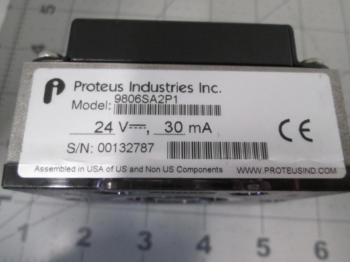 Proteus, Model 9806SA2P1, Fluid Flow Switch, 24V, 30mA, New