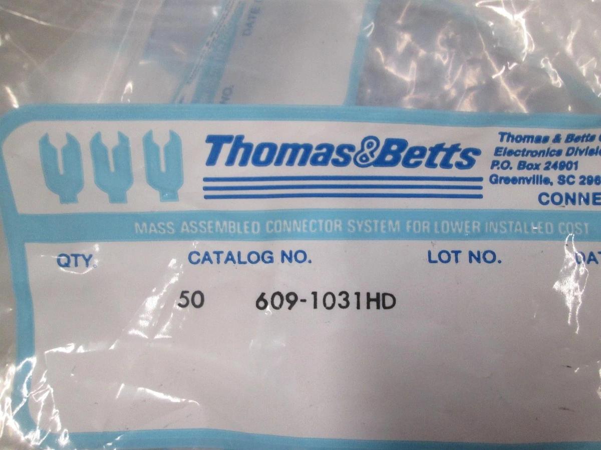 Thomas & Betts, 609-1031HD, Strain Relief Clip, Socket Connector, New, Lot of500