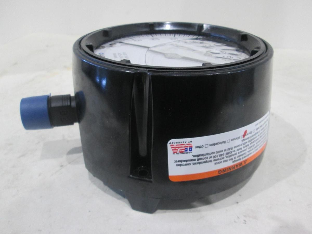 Ashcroft, Duragauge, 4-1/2", 0-60 PSI, Silicone Fill, New