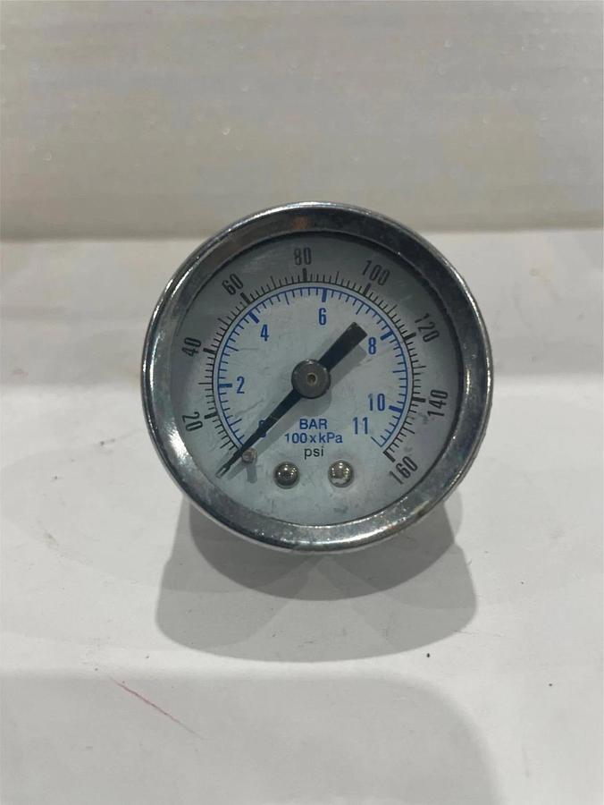 Used Pressure Gauge, 0-160 PSI, Used