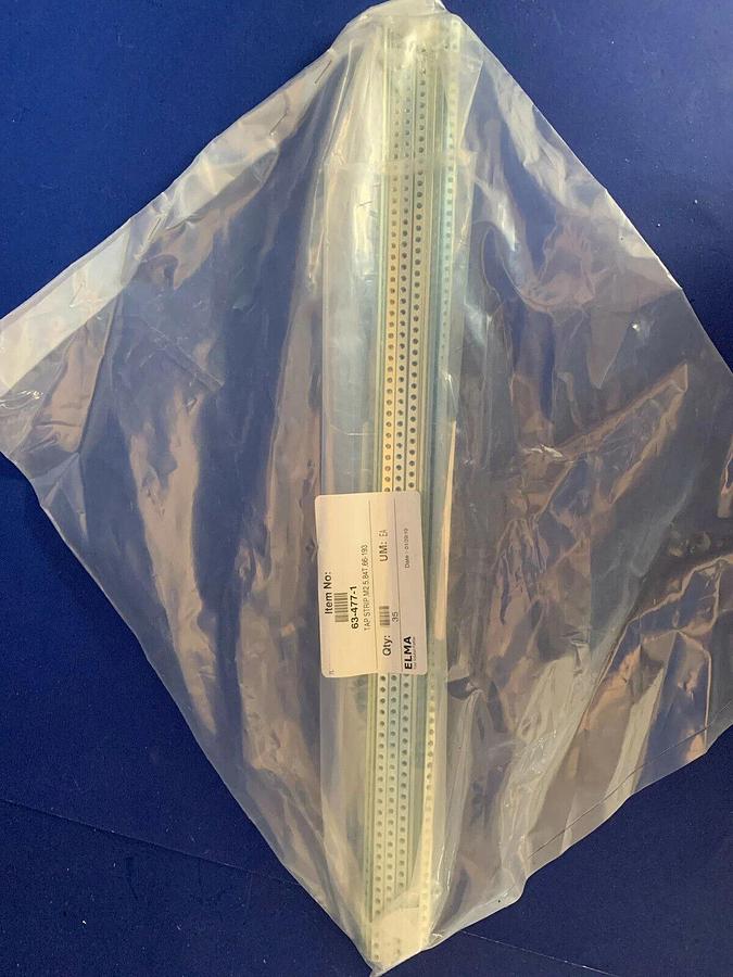 Elma 66-199 Tapped Strip, M2.5, 2-6mm Wide, 16.75" Long, Steel, Lot of 35 New