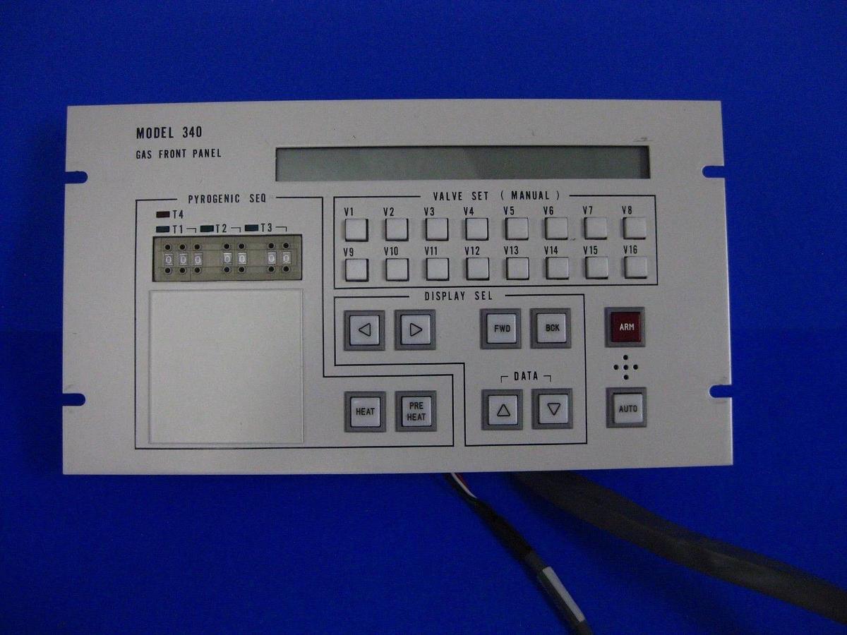 Used TEL Tokyo Electron Model 340 Gas Front Panel, Used