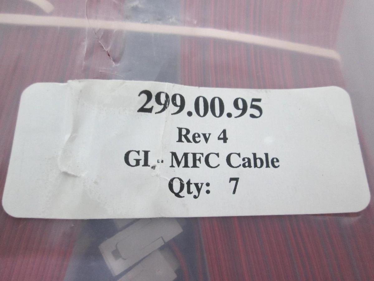 Used Semy Eng mass flow control Ribbon Cable, 299.00.95, GL-MFC Cable, Used, Lot of 7