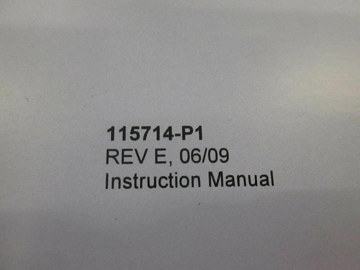 Used MKS Type 153D and 1253D Throttle Valve Controller Manual, 115714-P1, New