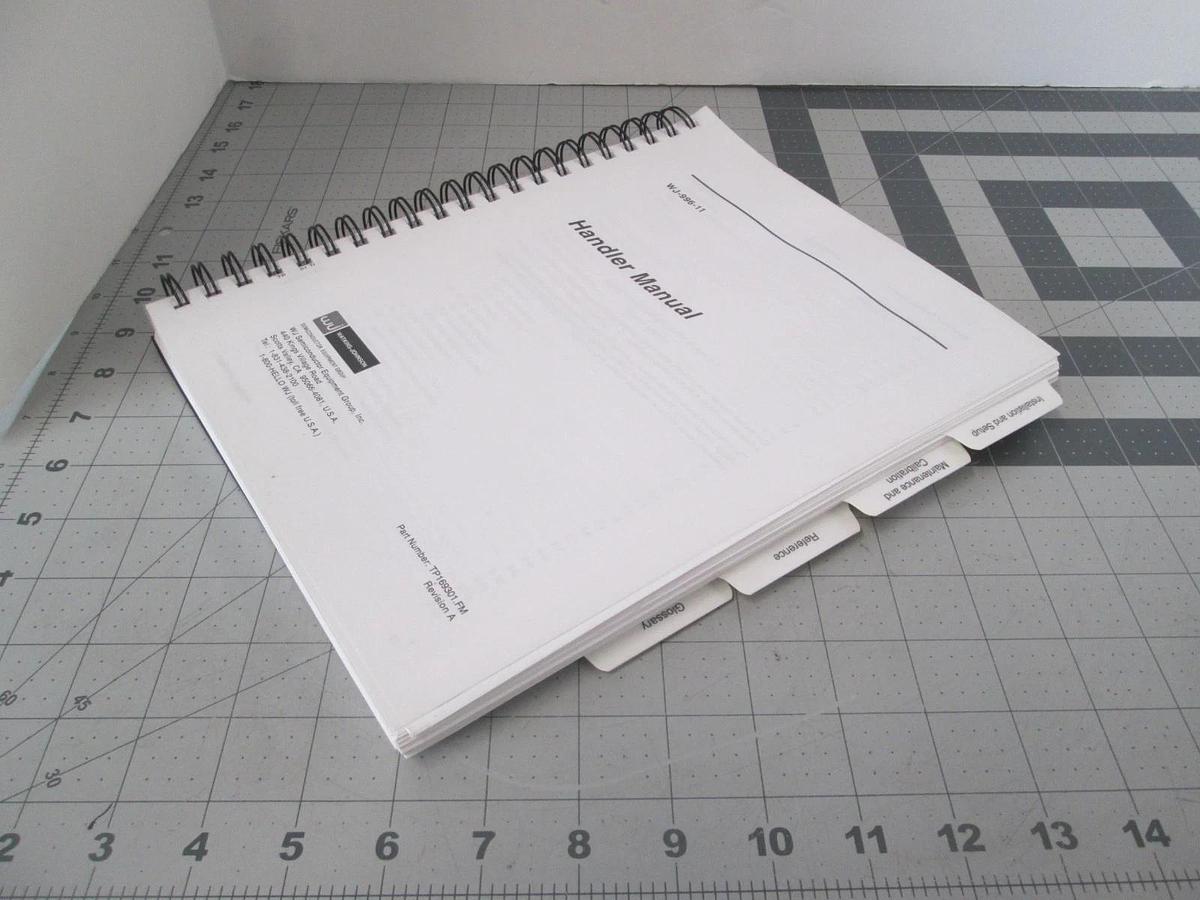Used Watkins Johnson, Handler Manual, WJ-996-11, Used