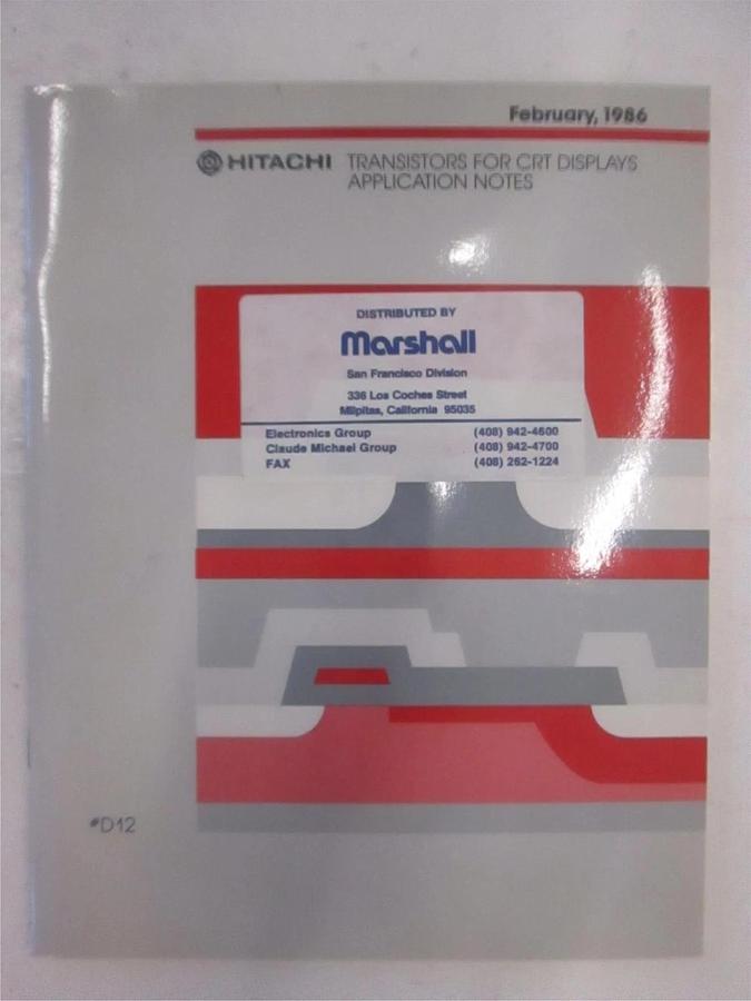 Used Hitachi Transistors for CRT Displays Application Notes, Used