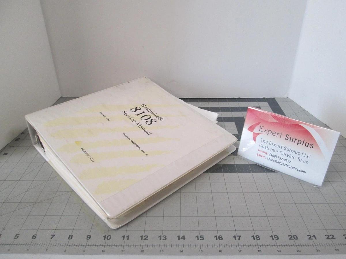 Used Heatpulse, 8108, Service Manual , 82307-1000, Rev A, Used