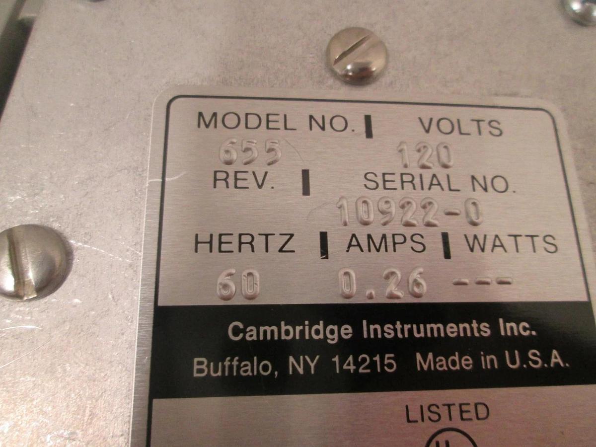 Used Cambridge Instruments Model 655 Power Supply for Illuminator, 120V