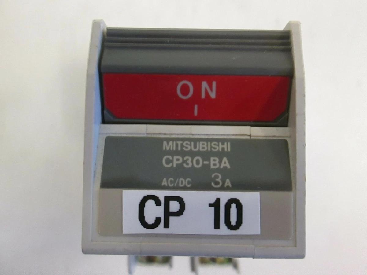 Used Mitsubishi Circuit Protector CP30-BA, 3A, 250VAC/125VDC, 2 Pole, Used