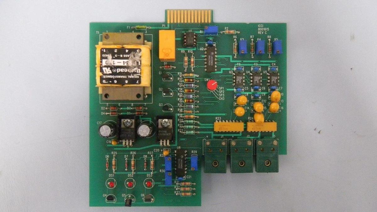 Used ICCI 8001615 Rev C, PCB Assembly, Working When Removed
