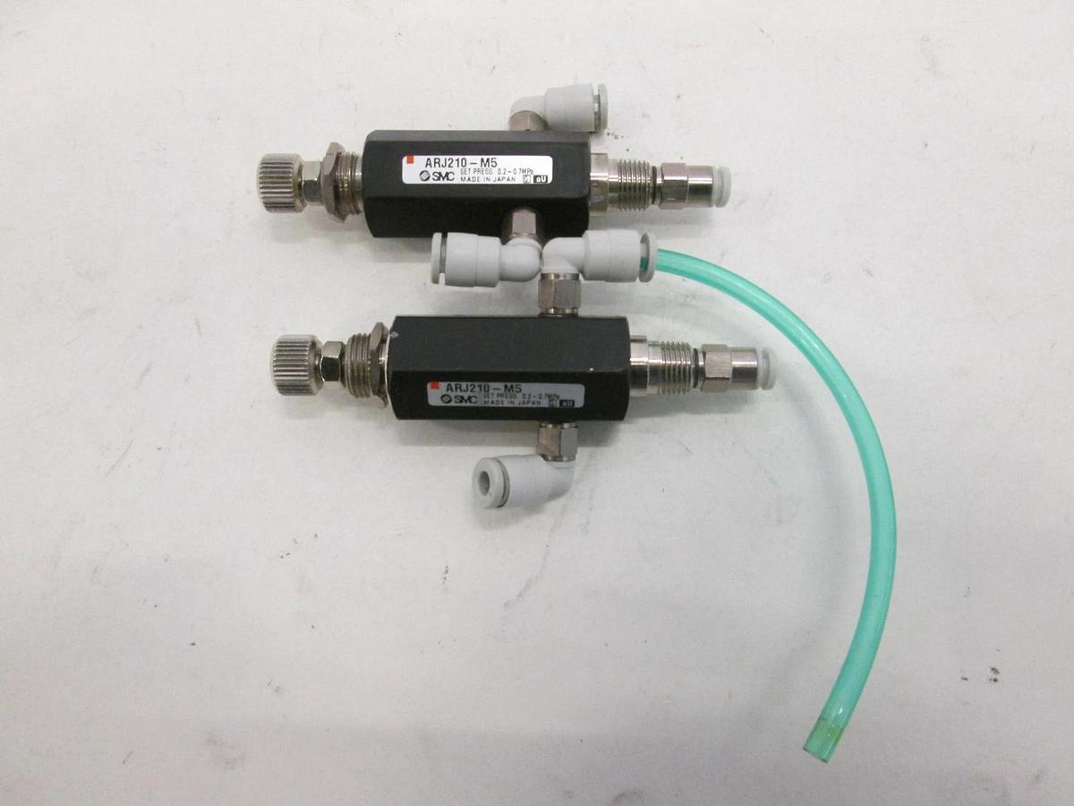 Used SMC, Mini Pressure Regulator, ARJ210-M5, Used, Lot of 2
