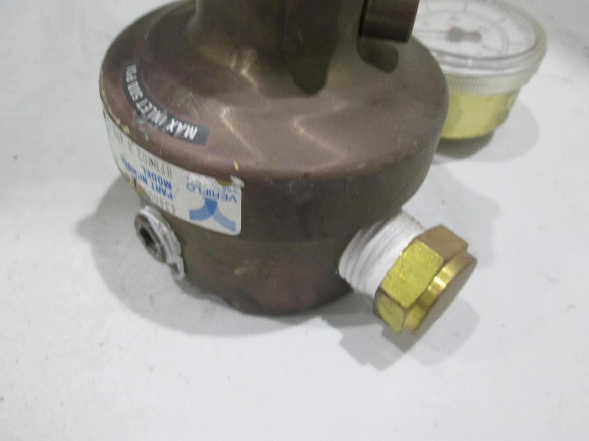 Used Veriflo, HFR002 B 4PB 2, Regulator, Max Inlet 500 PSI, 0-200PSI Gauge, Used