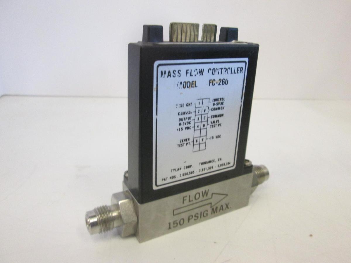 Used Tylan, FC-260, Mass Flow Controller, HCL, 500 SCCM, Used