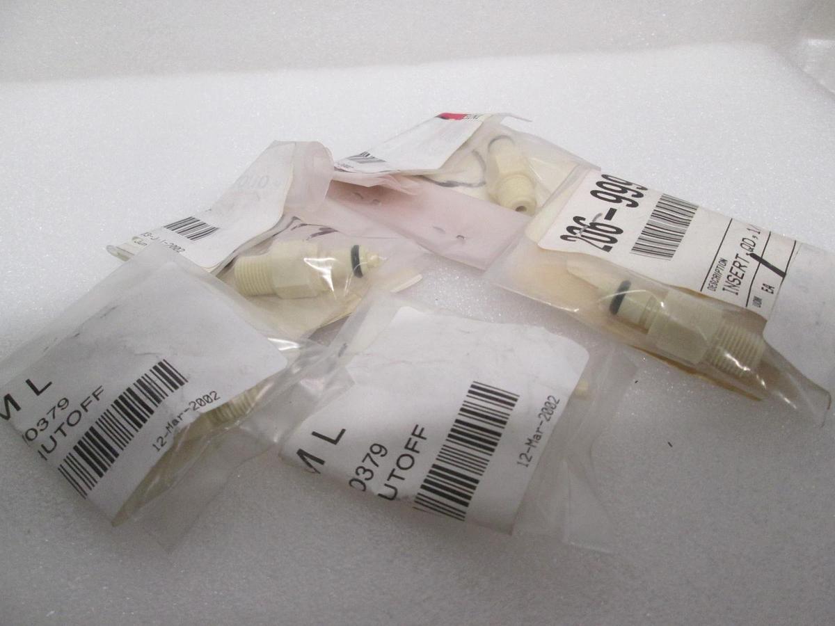 Used ASML, Insert, QD, 1/8" w/ Shutoff, 206-999-0379, New, Lot of 5