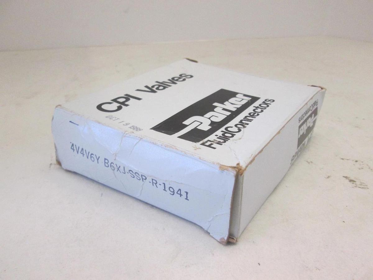 Parker, 4V4V6Y B6XJ-SSP-R-1941, 3 Way Ball Valve, New