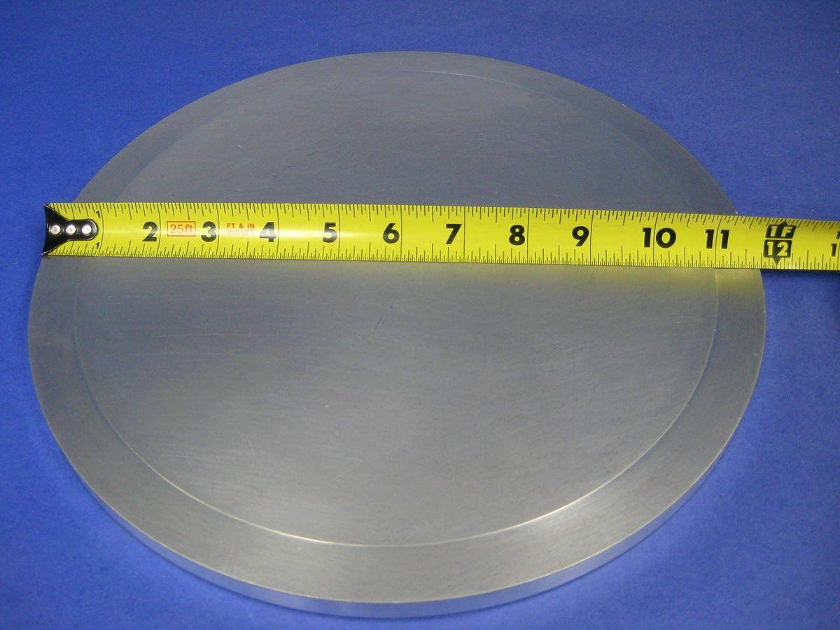 Used TEL Tokyo Electron CVD Flange Leak Check Plate, 10 inch seal surface, Used