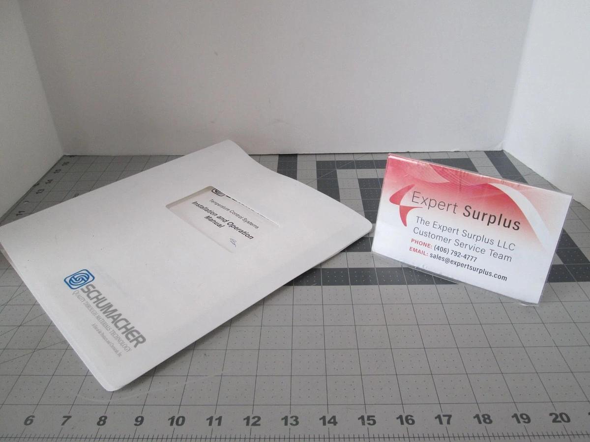 Used Schumacher, 9901-0036E, Chemical System Installation and Operation Manual, Used