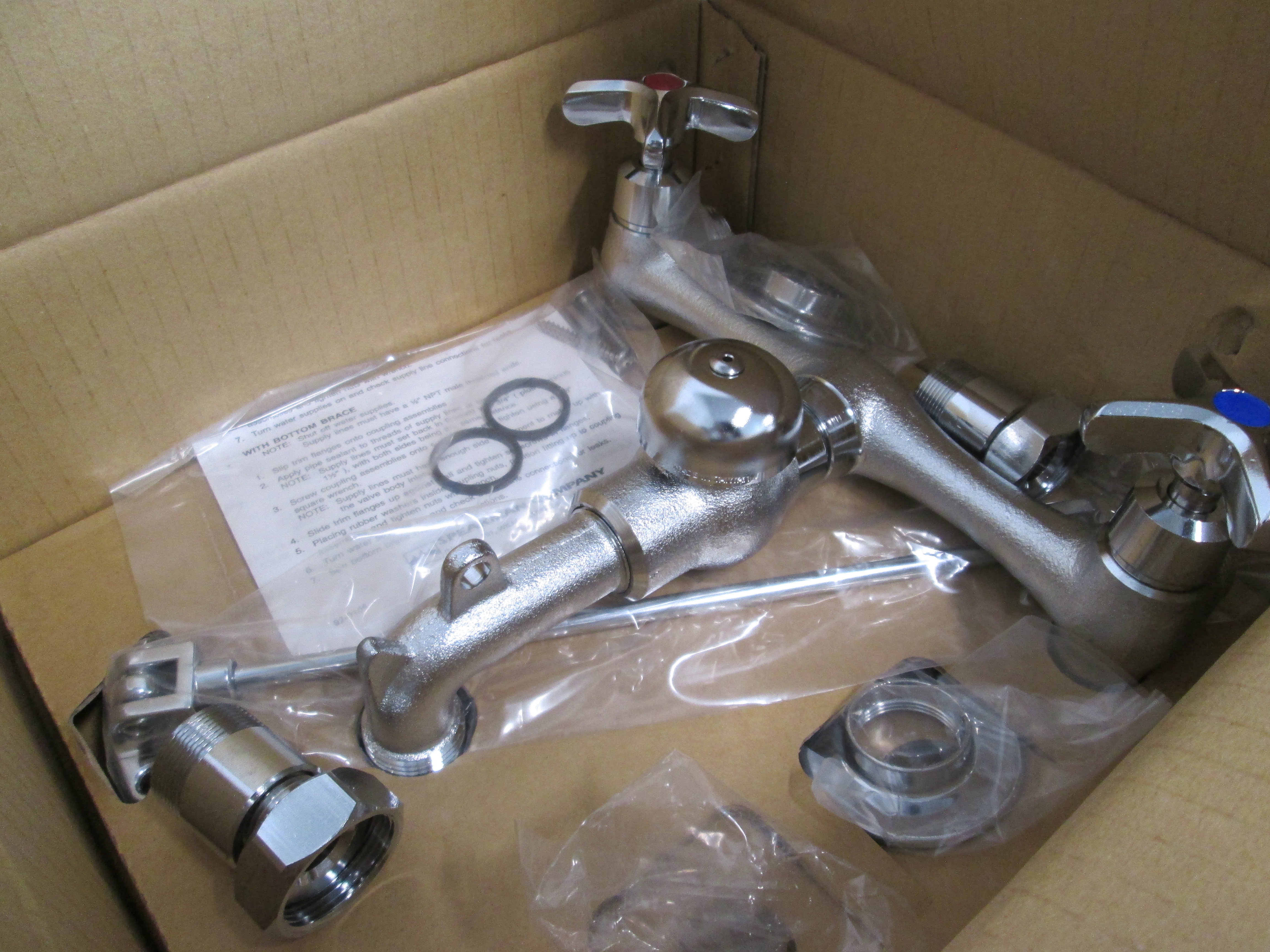 Used Speakman Commander, SC-5811-RCP, Service Sink Faucet Rough Chrome Cross Handles 